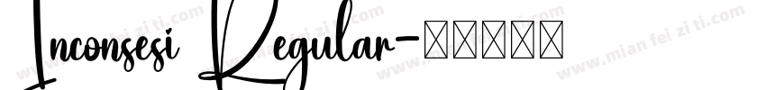 Inconsesi Regular字体转换